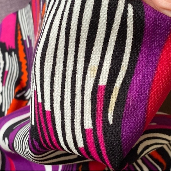 Vintage 60s Psychedelic Print Dress Retro Mod Mini Black Peter Pan Collar Small - Picture 10 of 10